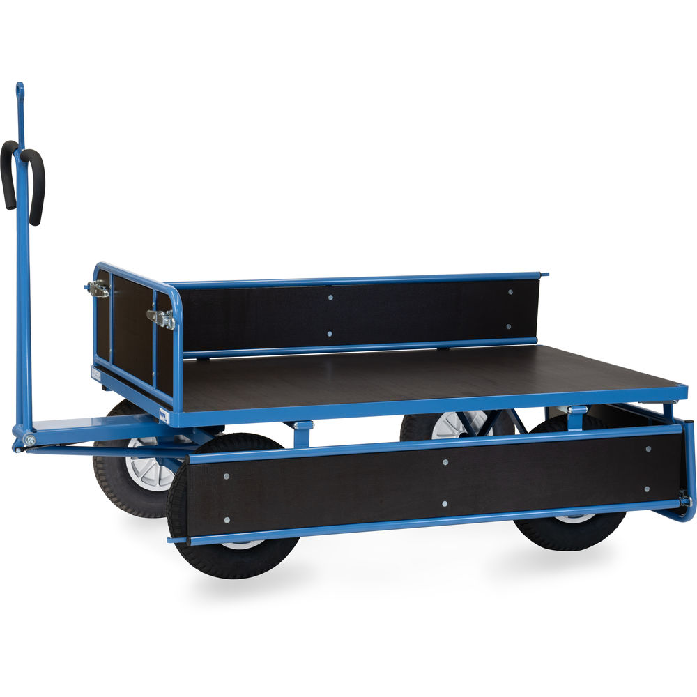fetra® Handpritschenwagen 6455PZ mit Bordwänden, Zugöse
