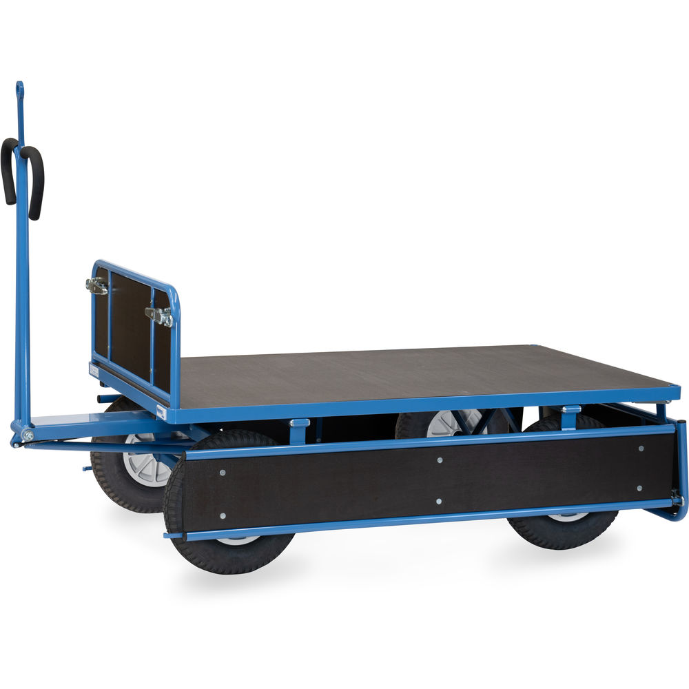 fetra® Handpritschenwagen 6455PZ mit Bordwänden, Zugöse