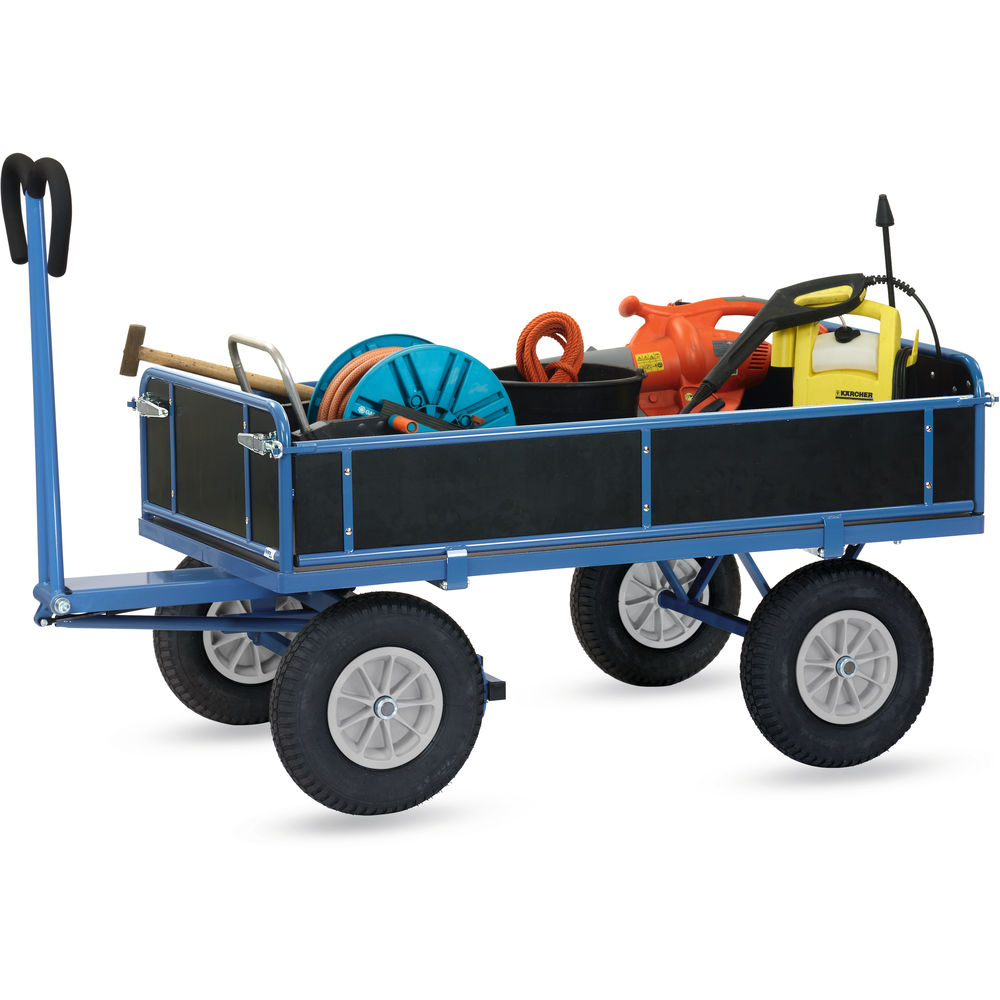 fetra® Handpritschenwagen mit Bordwänden 6455P