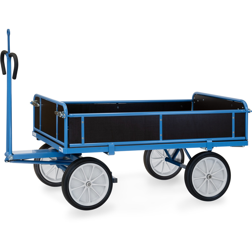 fetra® Handpritschenwagen 6455VZ mit Bordwänden, Zugöse
