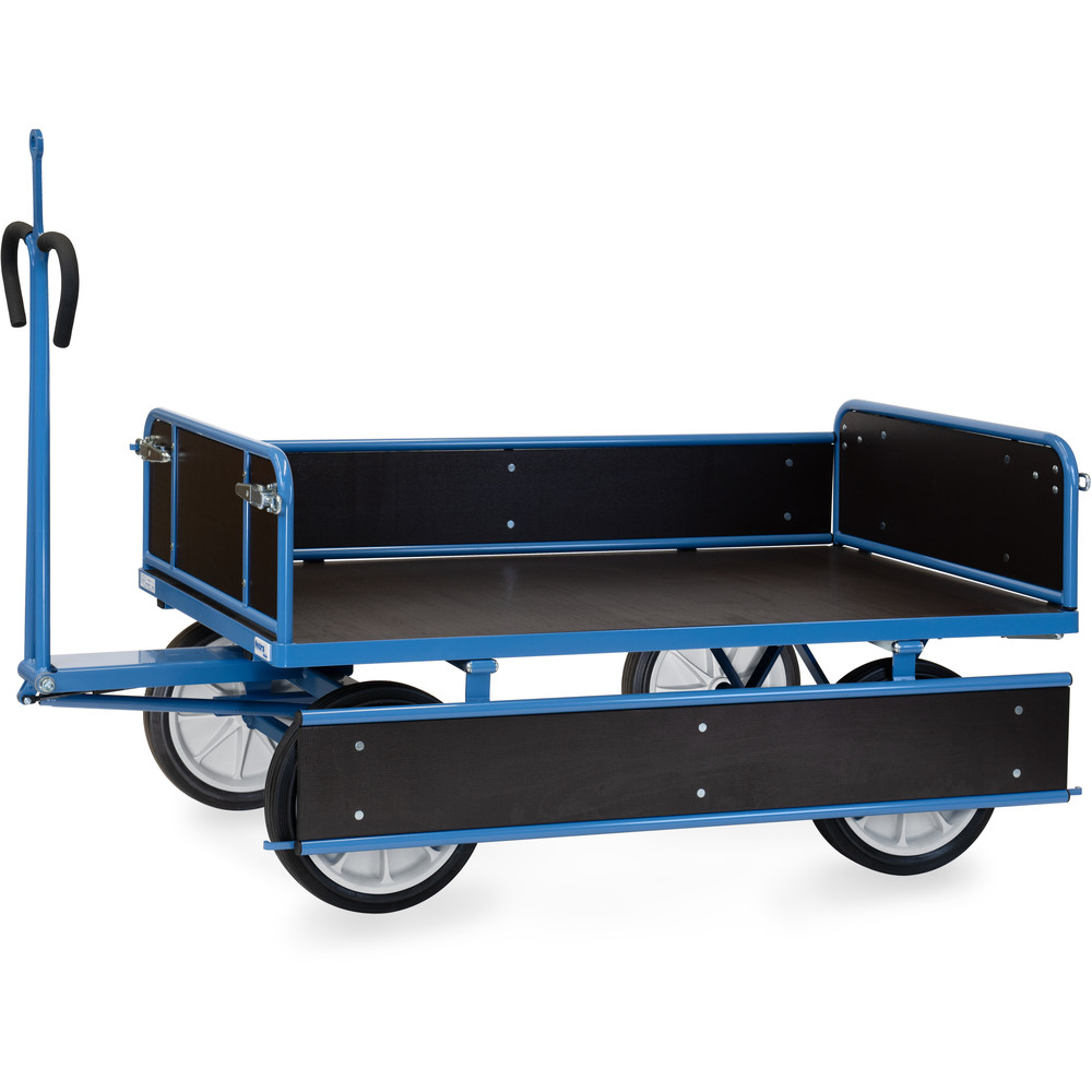 fetra® Handpritschenwagen 6455VZ mit Bordwänden, Zugöse