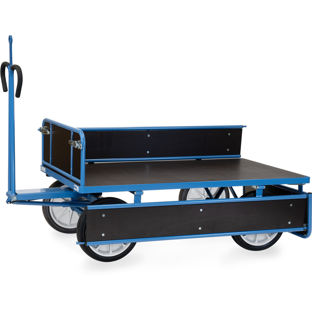 fetra® Handpritschenwagen 6455VZ mit Bordwänden, Zugöse