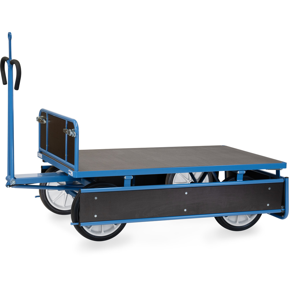 fetra® Handpritschenwagen 6455VZ mit Bordwänden, Zugöse