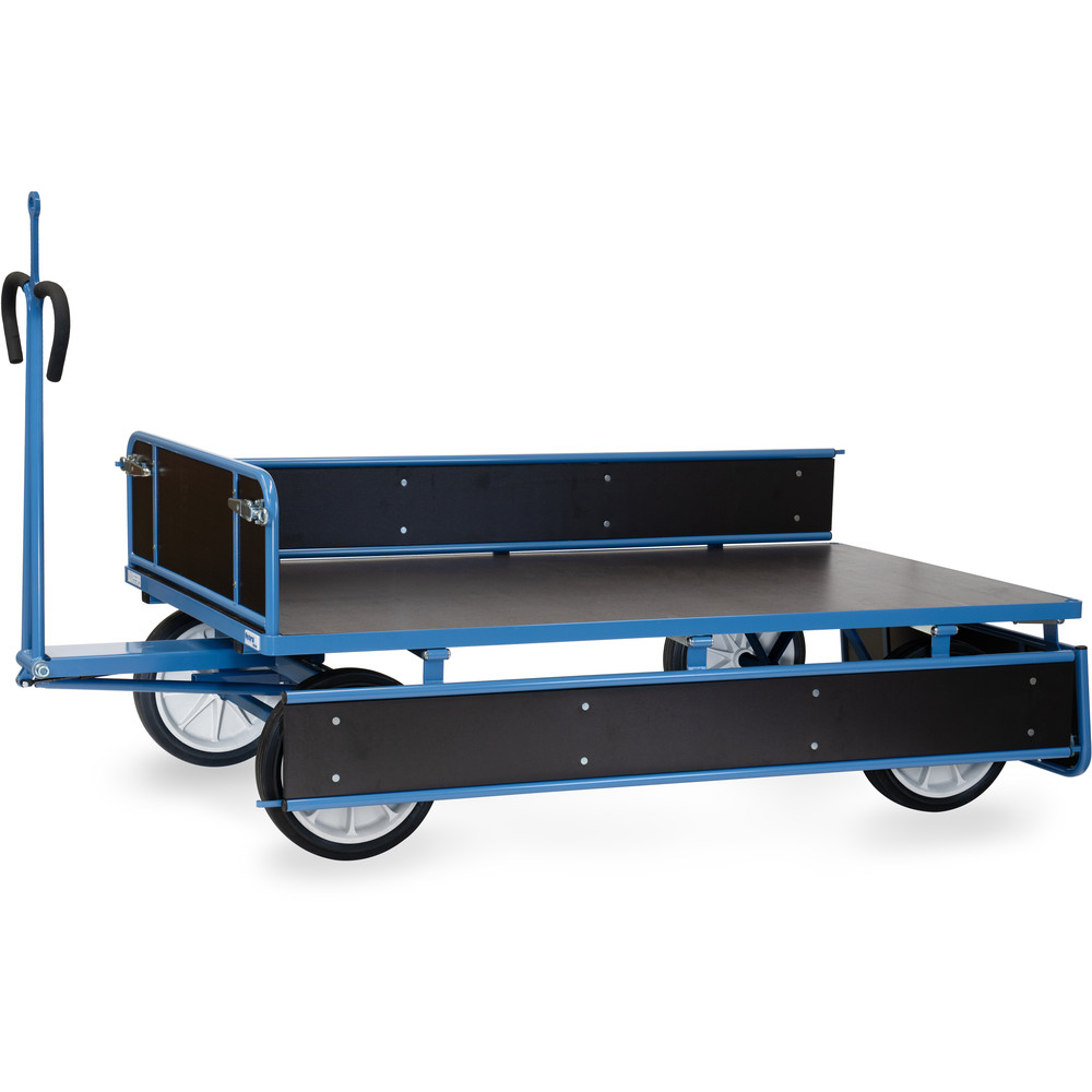 fetra® Handpritschenwagen 6456VZ mit Bordwänden, Zugöse