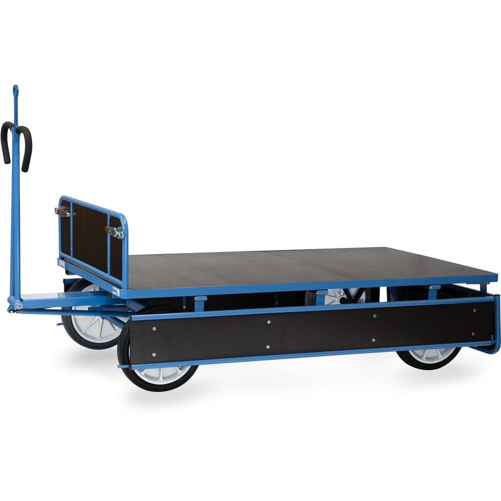 fetra® Handpritschenwagen 6456VZ mit Bordwänden, Zugöse