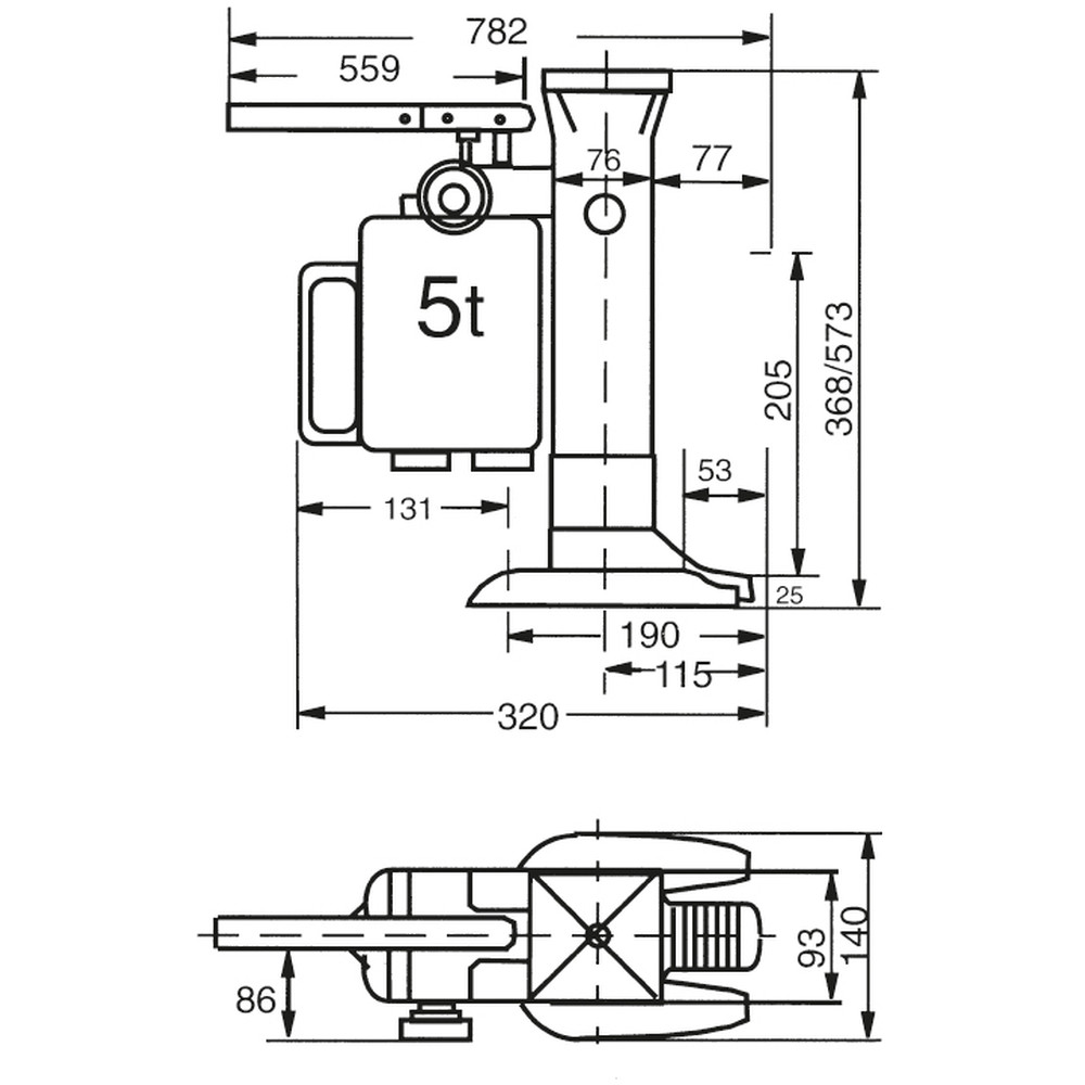 fetra® Maschinenheber 6931