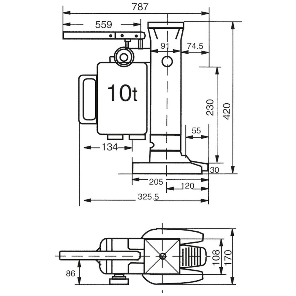 fetra® Maschinenheber 6932