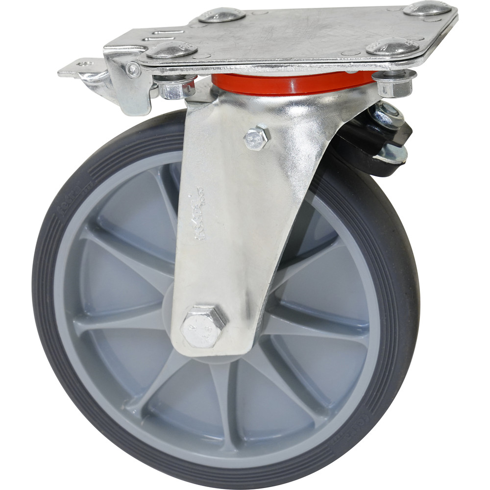 fetra® Lenkrolle TPE für TOTALSTOP 200 x 40 mm