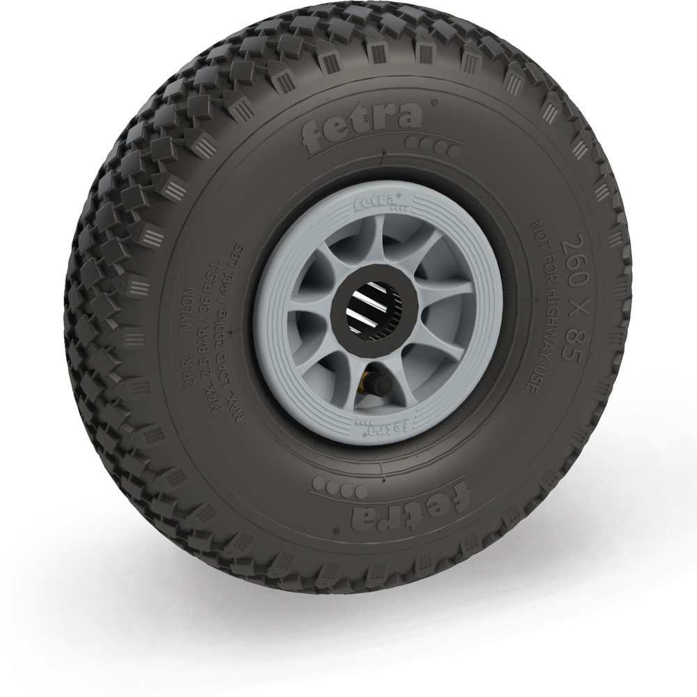 fetra® Luftrad 72107G - 260 x 85 mm