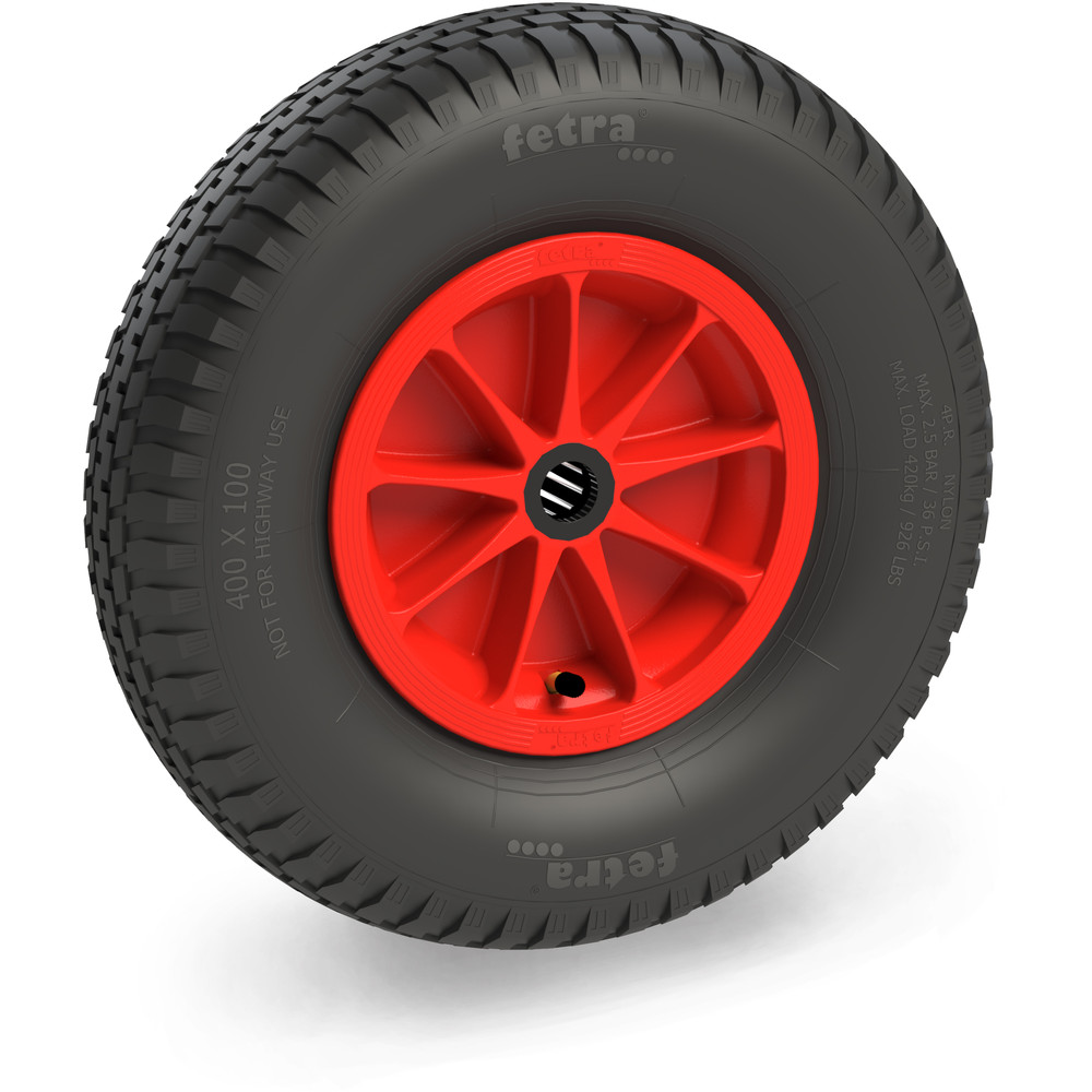fetra® Luftrad 72121R - 400 x 100 mm