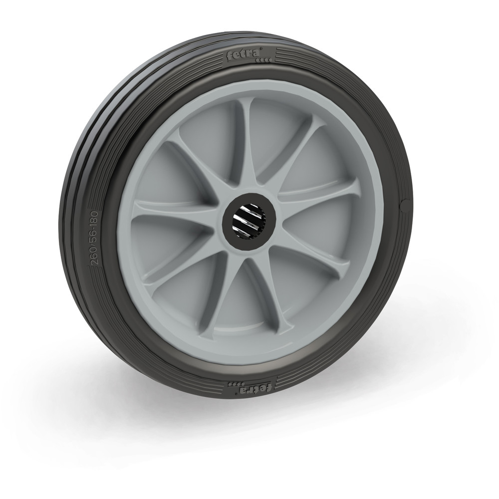 fetra® Vollgummmirad 72217G - 260 x 56 mm
