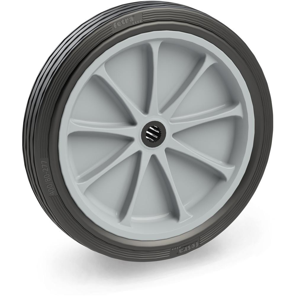fetra® Vollgummmirad 72221G - 400 x 74 mm
