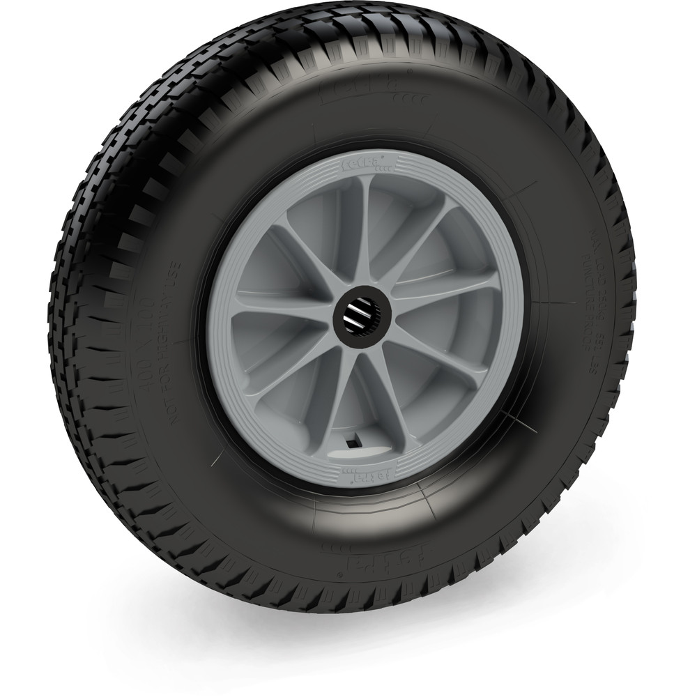 fetra® PU-Rad 72621G - 400 x 100 mm