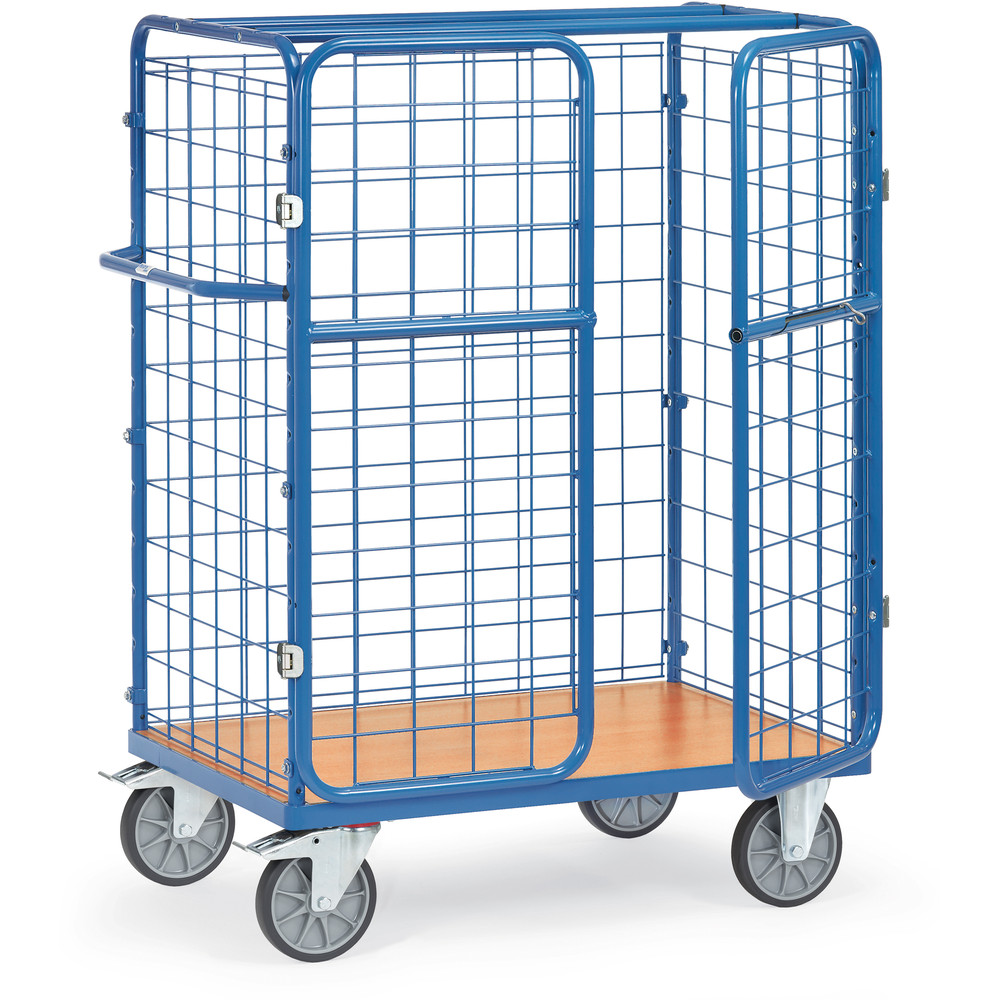 fetra® Paketwagen mit Gitterwänden und Türen 8481-3