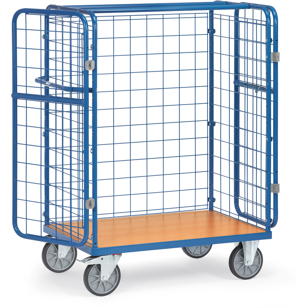 fetra® Paketwagen mit Gitterwänden und Türen 8481-3