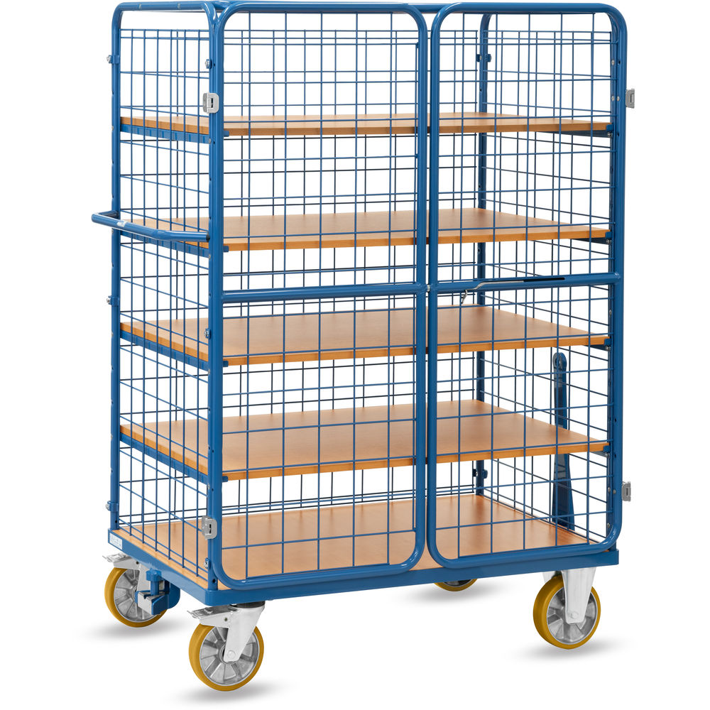 fetra® Etagenwagen mit Türen 8583-3DE-RZ