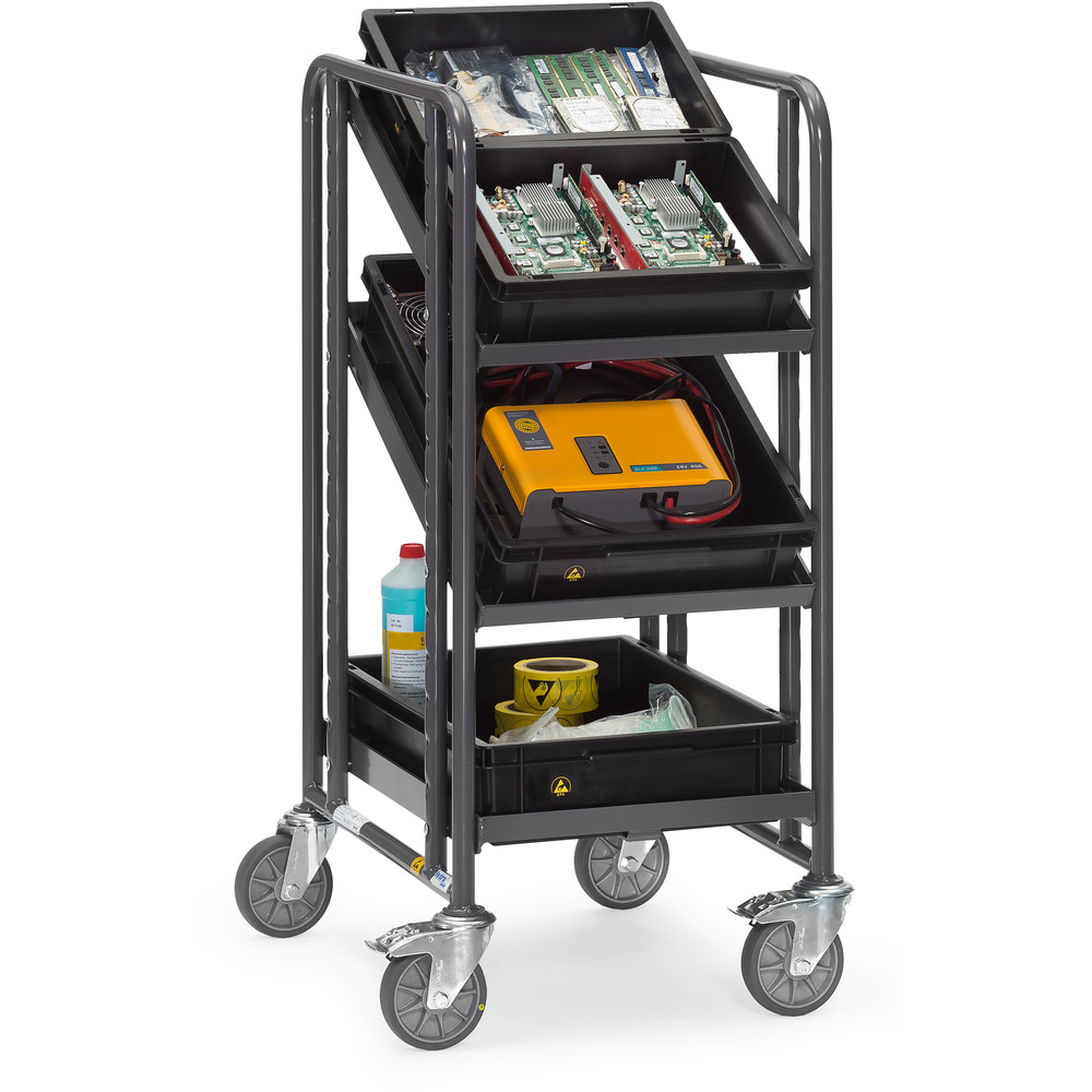 fetra® ESD-Eurokastenwagen 9380 - elektrisch leitfähig