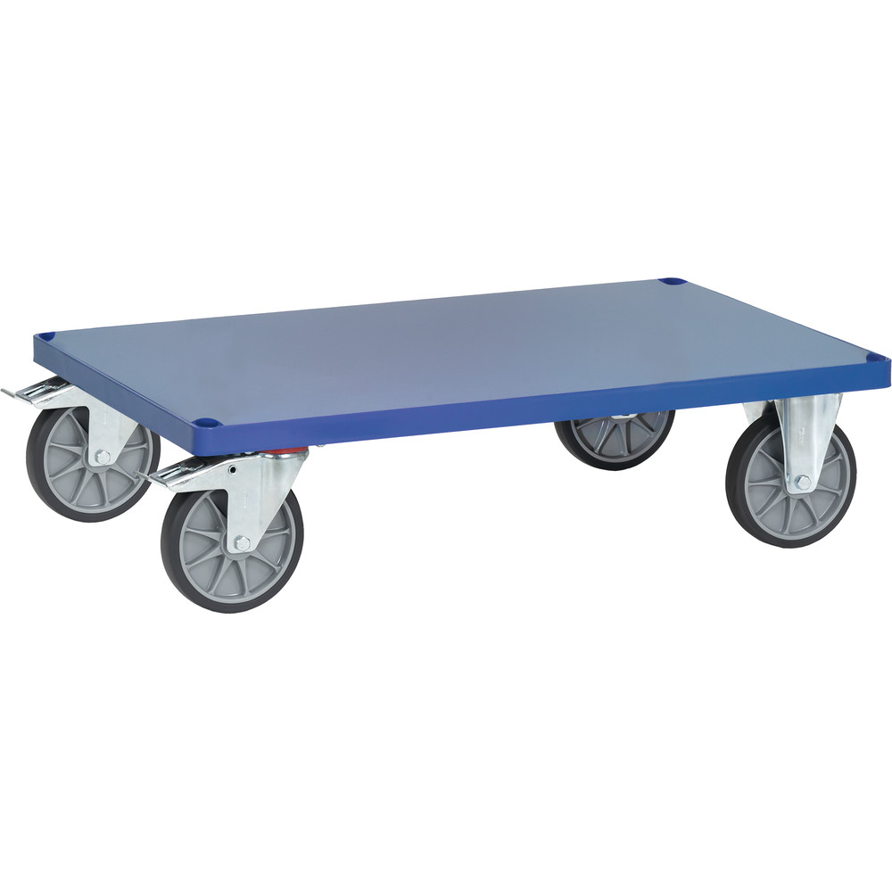 fetra® Fahrrahmen mit Stahlblech bündig E2400BFR für schwere Tischwagen