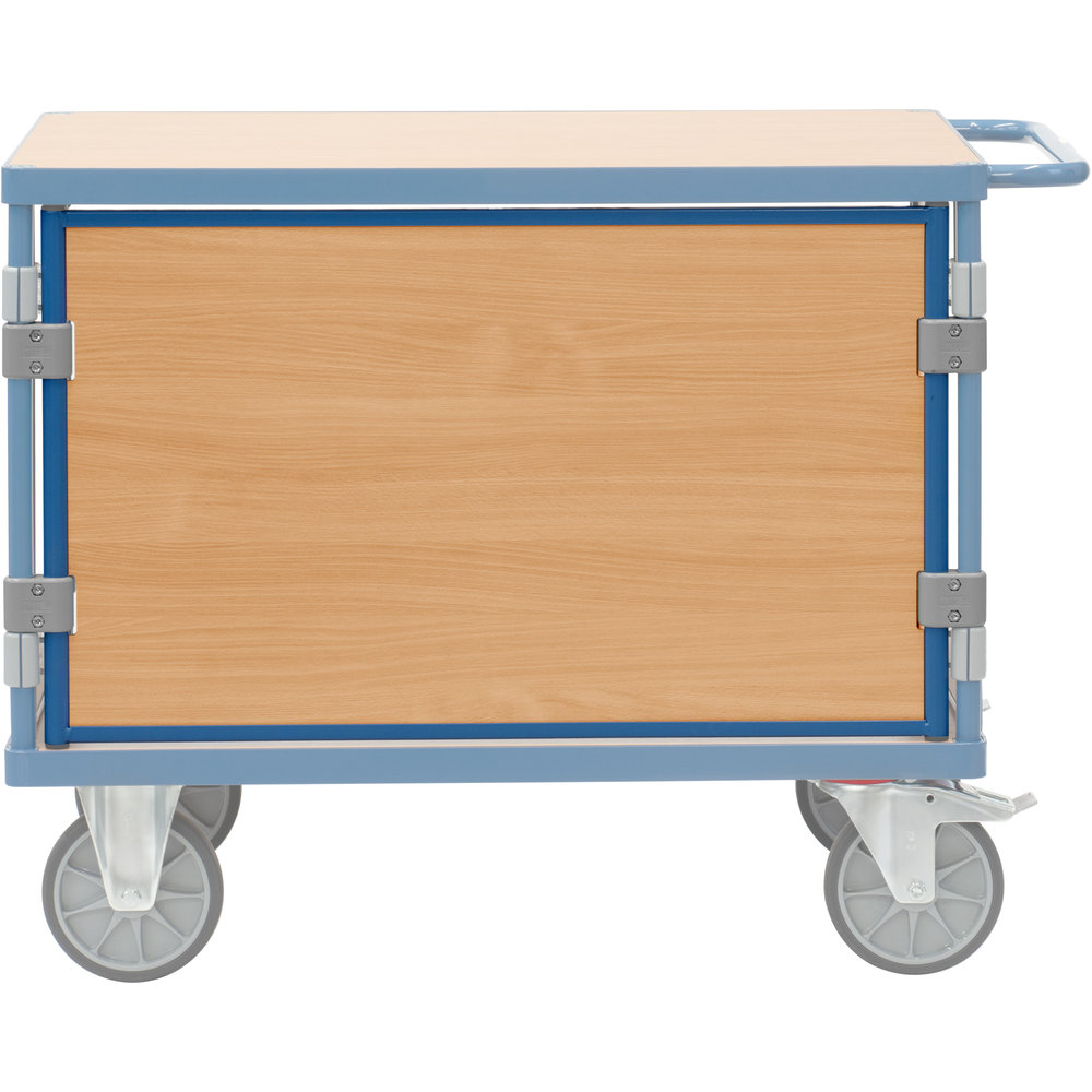 fetra® Längswand mit Holz - für Tischwagen 2403