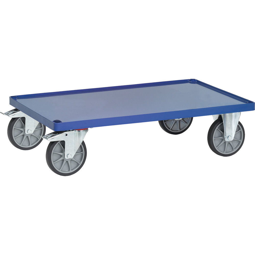 fetra® Fahrrahmen mit Stahlblechwanne E2402WFR für schwere Tischwagen