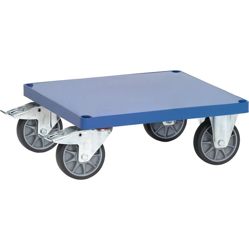 fetra® Fahrrahmen mit Stahlblech bündig E2496BFR für schwere Tischwagen