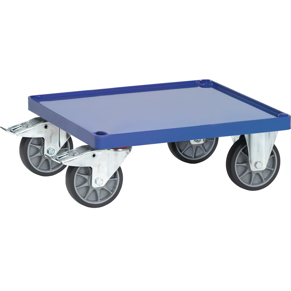fetra® Fahrrahmen mit Stahlblechwanne E2496WFR für schwere Tischwagen