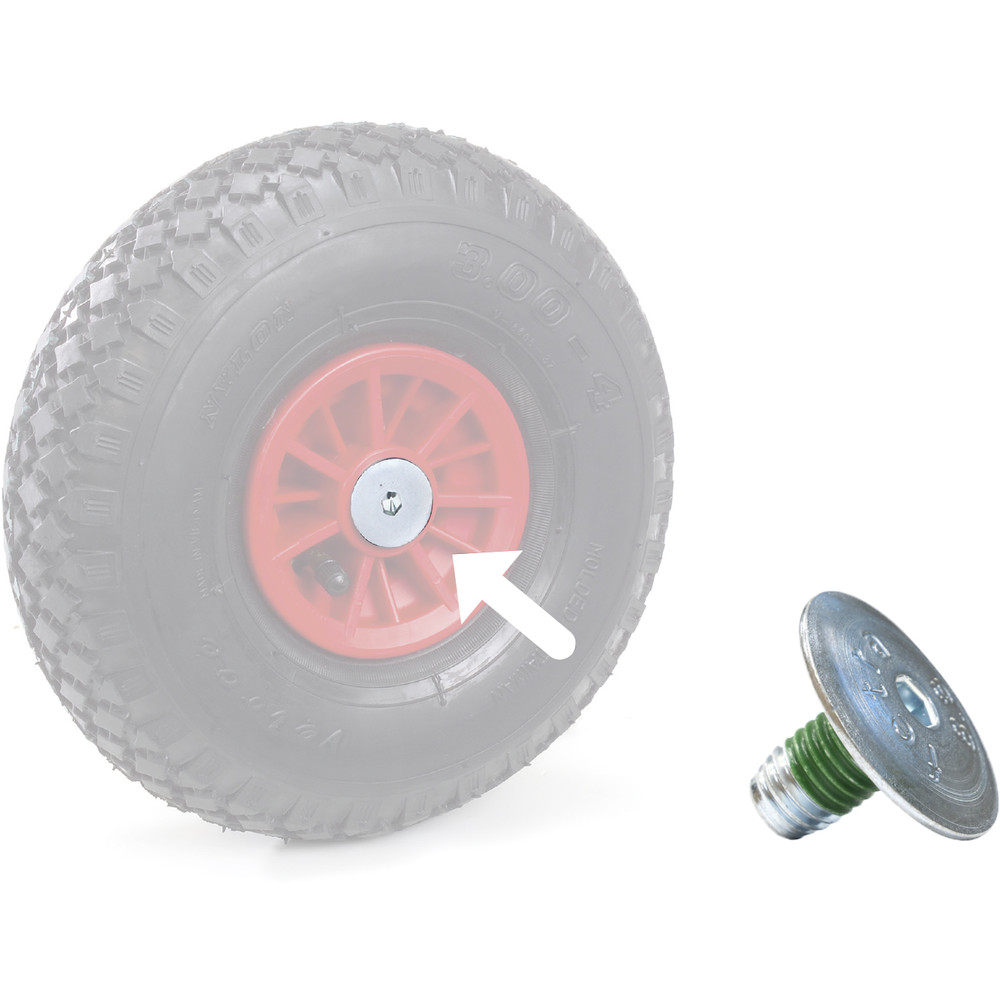 fetra® Flachkopfschraube zur Radbefestigung